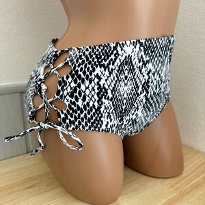 bikini bottom Salt & Cove Small Black white Swim Sexy animal print